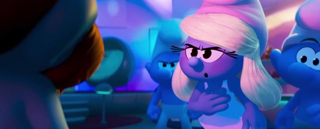 Scène de Les Schtroumpfs, le film Smurfs 2025