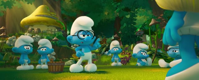 Scène de Les Schtroumpfs, le film Smurfs 2025
