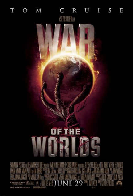 Affiche Poster de La guerre des mondes War of the worlds avec Tom Cruise et Dakota Fanning 2005