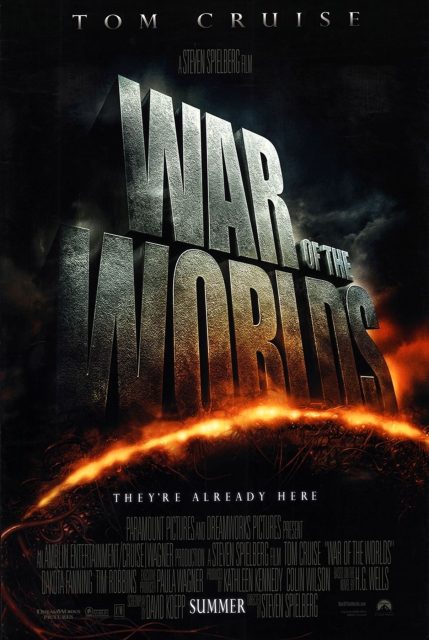 Affiche Poster de La guerre des mondes War of the worlds avec Tom Cruise et Dakota Fanning 2005