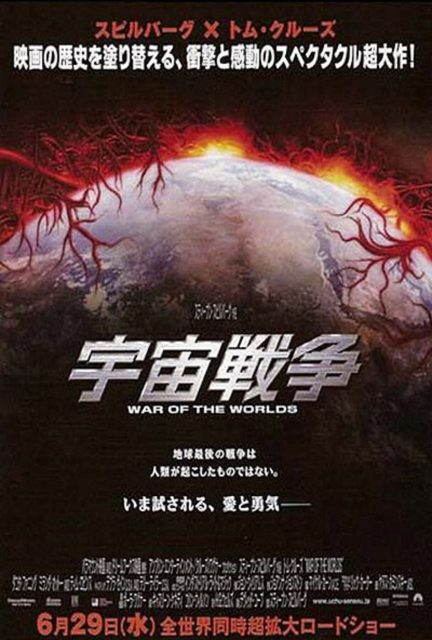 Affiche Poster de La guerre des mondes War of the worlds avec Tom Cruise et Dakota Fanning 2005