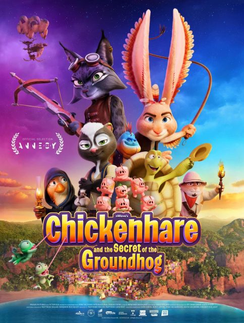Affiche Poster de Hopper et le Secret de la marmotte Chickenhare and the Secret of the Groundhog 2025