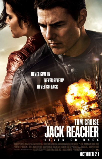 Jack Reacher : never go back - Photos et affiches. 2 Affiche Poster de Jack Reacher : never go back avec Tom Cruise et Cobie Smulders 2016