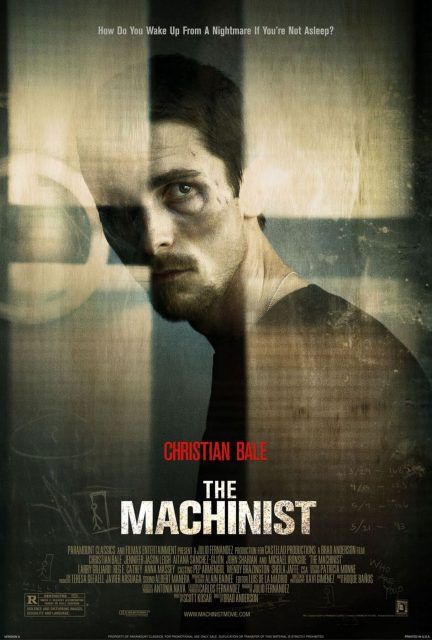 The Machinist - Photos et affiches. 2 Affiche Poster de The Machinist avec Christian Bale 2004