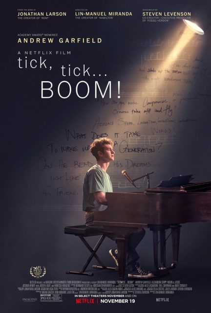 Affiche Poster de Tick, Tick… Boom ! avec Andrew Garfield 2021