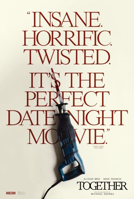 Together. 17 Affiche Poster de Together avec Alison Brie et Dave Franco 2025