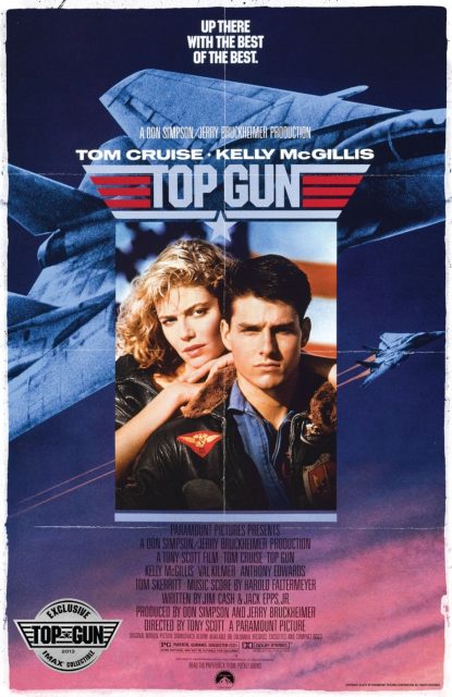 Top Gun - Photos et affiches. 4 Affiche Poster de Top Gun avec Tom Cruise et Val Kilmer 1986