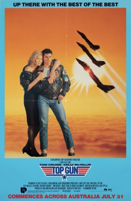 Top Gun - Photos et affiches. 6 Affiche Poster de Top Gun avec Tom Cruise et Val Kilmer 1986