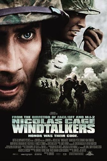 Affiche Poster de Windtalkers : les messagers du vent avec Nicolas Cage et Christian Slater 2002