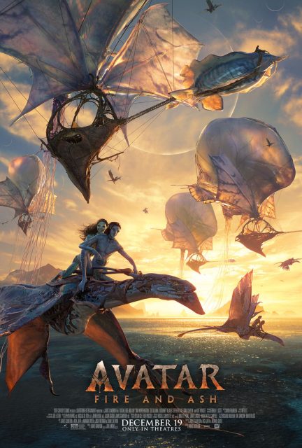 Avatar : de feu et de cendres - Photos et affiches. 5 Affiche Poster de Avatar : de feu et de cendres fire and ash avec Sam Worthington Zoe Saldaña et Sigourney Weaver 2025