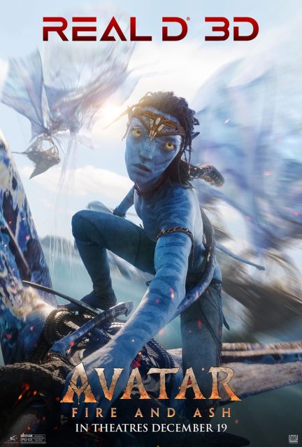 Avatar : de feu et de cendres - Photos et affiches. 8 Affiche Poster de Avatar : de feu et de cendres fire and ash avec Sam Worthington Zoe Saldaña et Sigourney Weaver 2025