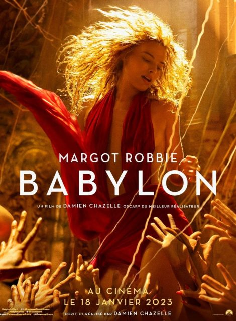 Babylon - Photos et affiches. 4 Affiche Poster de Babylon avec Margot Robbie et Brad Pitt 2022