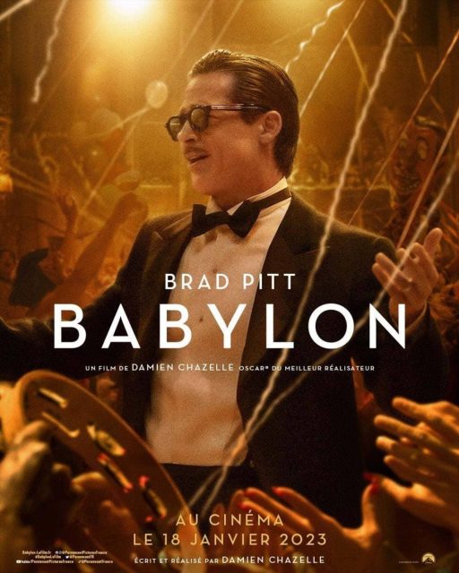 Babylon - Photos et affiches. 5 Affiche Poster de Babylon avec Margot Robbie et Brad Pitt 2022
