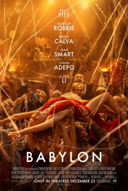Babylon - Photos et affiches. 3 Affiche Poster de Babylon avec Margot Robbie et Brad Pitt 2022