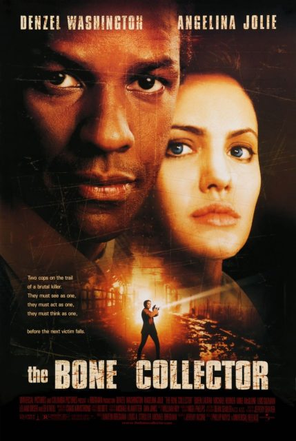 Bone Collector - Photos et affiches. 2 Affiche Poster de Bone Collector avec Denzel Washington et Angelina Jolie 1999