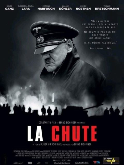 La chute. 1 Affiche Poster de La chute Der untergang Downfall avec Bruno Ganz 2004