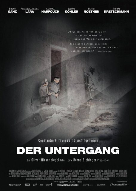 La chute - Photos et affiches. 3 Affiche Poster de La chute Der untergang Downfall avec Bruno Ganz 2004