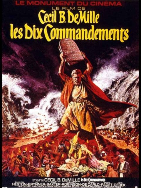 Les Dix Commandements - Photos et affiches. 2 Affiche Poster de Les Dix Commandements The Ten Commandments avec Charlton Heston 1956