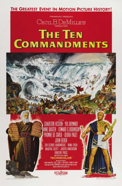 Les Dix Commandements - Photos et affiches. 3 Affiche Poster de Les Dix Commandements The Ten Commandments avec Charlton Heston 1956