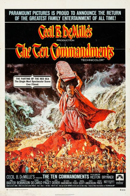 Les Dix Commandements - Photos et affiches. 4 Affiche Poster de Les Dix Commandements The Ten Commandments avec Charlton Heston 1956
