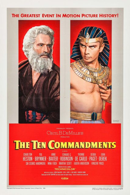 Les Dix Commandements - Photos et affiches. 5 Affiche Poster de Les Dix Commandements The Ten Commandments avec Charlton Heston 1956