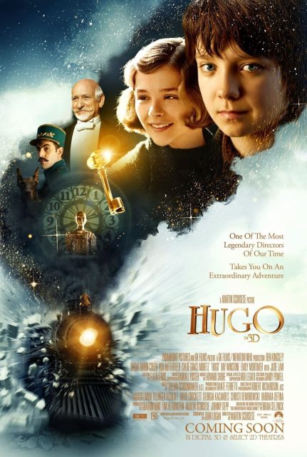 Hugo Cabret - Photos et affiches. 5 Affiche Poster de Hugo Cabret avec Asa Butterfield et Chloë Grace Moretz 2011