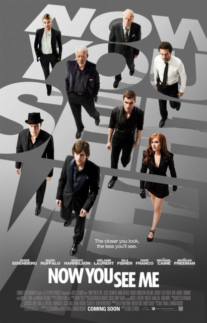 Insaisissables - Photos et affiches. 2 Affiche Poster de Insaisissables Now You See Me avec Mark Ruffalo Jesse Eisenberg et Woody Harrelson 2013