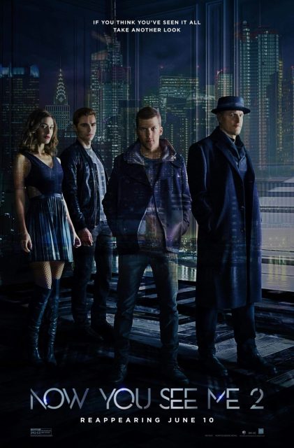 Insaisissables 2 - Photos et affiches. 7 Affiche Poster de Insaisissables 2 Now You See Me 2 avec Mark Ruffalo Jesse Eisenberg et Woody Harrelson 2016