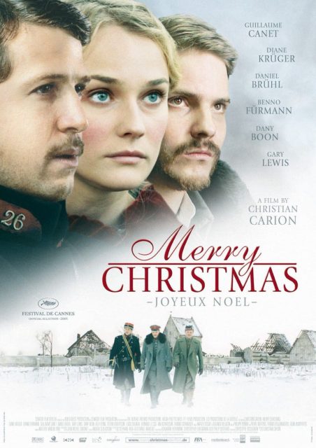 Joyeux Noël - Photos et affiches. 3 Affiche Poster de Joyeux Noël Merry Christmas avec Guillaume Canet Daniel Brühl Diane Kruger et Dany Boon 2005