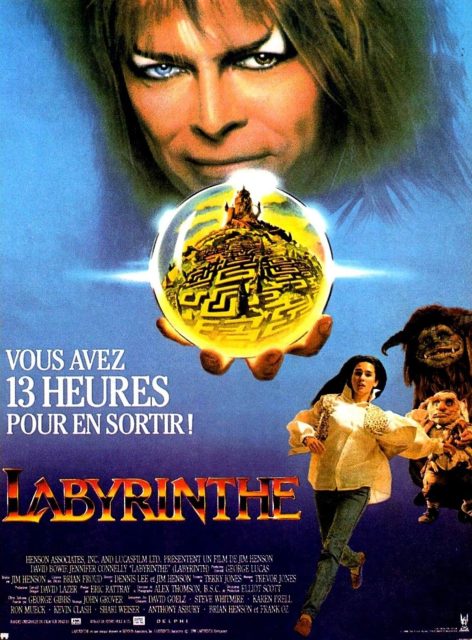 Affiche Poster de Labyrinthe avec David Bowie et Jennifer Connelly 1986