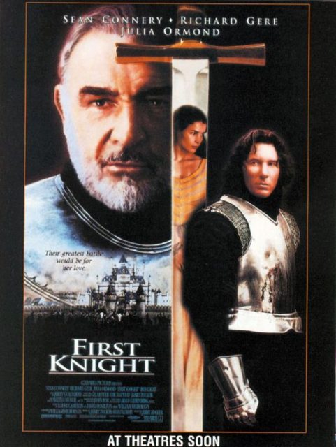 Lancelot, le premier chevalier - Photos et affiches. 2 Affiche Poster de Lancelot le premier chevalier First Knight avec Richard Gere Julia Ormond et Sean Connery 1995