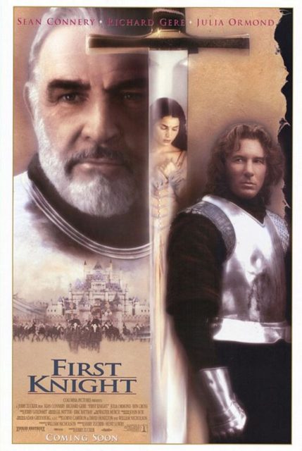Lancelot, le premier chevalier - Photos et affiches. 3 Affiche Poster de Lancelot le premier chevalier First Knight avec Richard Gere Julia Ormond et Sean Connery 1995