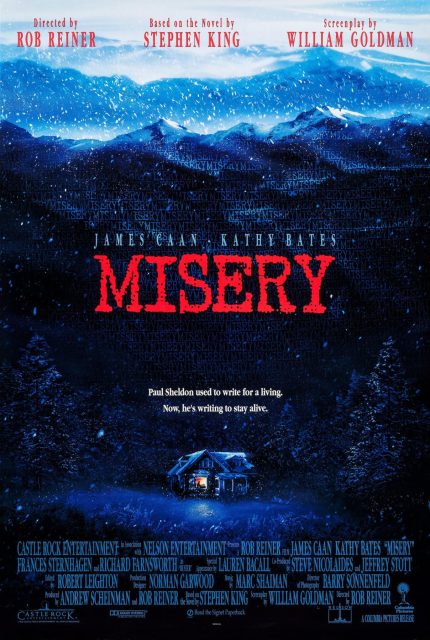 Misery - Photos et affiches. 2 Affiche Poster de Misery avec Kathy Bates 1990