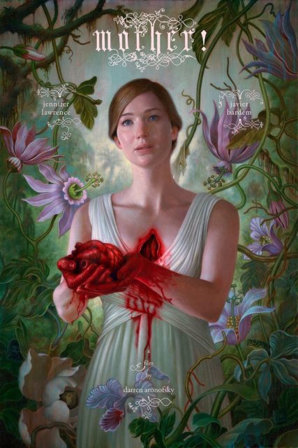 Mother! - Photos et affiches. 4 Affiche Poster de Mother! avec Jennifer Lawrence et Javier Bardem 2017