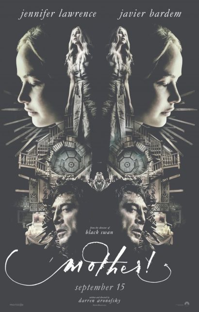 Mother! - Photos et affiches. 6 Affiche Poster de Mother! avec Jennifer Lawrence et Javier Bardem 2017