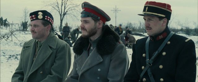 Joyeux Noël. 2 Guillaume Canet Daniel Brühl Diane Kruger et Dany Boon dans Joyeux Noël Merry Christmas 2005