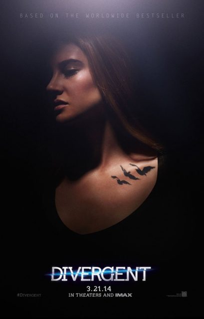 Divergente. 18 Affiche Poster de Divergente avec Shailene Woodley 2014