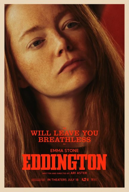 Eddington - Photos et affiches. 6 Affiche Poster de Eddington avec Joaquin Phoenix Pedro Pascal et Emma Stone 2025