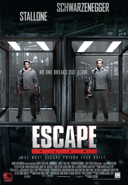 Évasion - Photos et affiches. 3 Affiche Poster de Évasion Escape Plan avec Sylvester Stallone et Arnold Schwarzenegger 2013