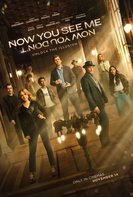 Insaisissables 3. 17 Affiche Poster de Insaisissables 3 Now You See Me: Now You Don't avec Jesse Eisenberg Merritt McKinney Jack Wilder et Henley Reeves 2025