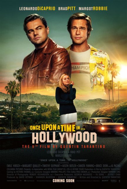 Once upon a time… in Hollywood - Photos et affiches. 5 Affiche Poster de Once upon a time… in Hollywood avec Leonardo DiCaprio Brad Pitt et Margot Robbie 2019