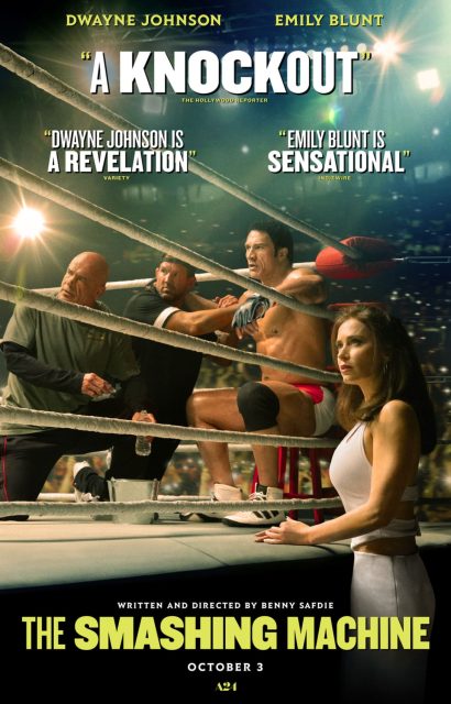 The Smashing Machine - Photos et affiches. 3 Affiche Poster de The Smashing Machine avec Dwayne Johnson et Emily Blunt 2025
