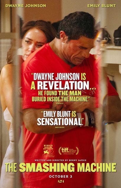 The Smashing Machine - Photos et affiches. 4 Affiche Poster de The Smashing Machine avec Dwayne Johnson et Emily Blunt 2025