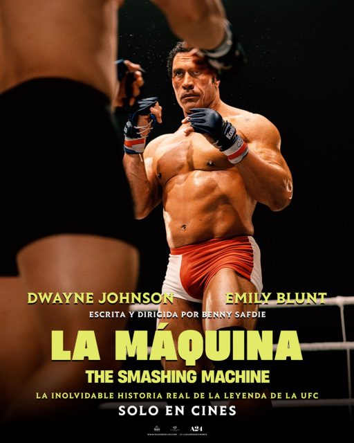 The Smashing Machine - Photos et affiches. 5 Affiche Poster de The Smashing Machine avec Dwayne Johnson et Emily Blunt 2025