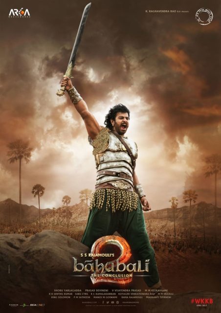 Baahubali 2 : La Conclusion. 9 Affiche Poster de Baahubali 2 : La Conclusion avec Prabhas Raju Uppalapati 2017
