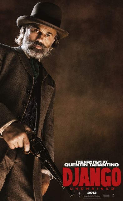 Django Unchained - Photos et affiches. 5 Affiche Poster de Django Unchained avec Jamie Foxx et Christoph Waltz 2012