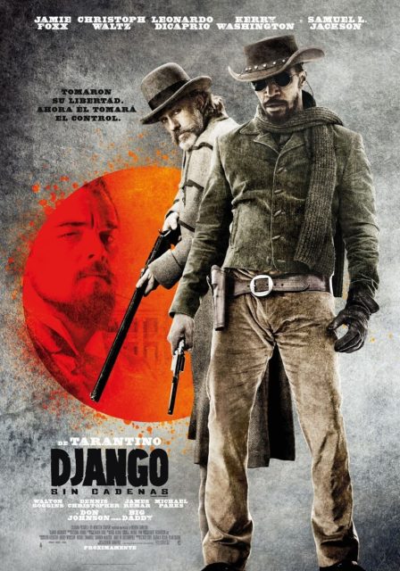 Django Unchained - Photos et affiches. 10 Affiche Poster de Django Unchained avec Jamie Foxx et Christoph Waltz 2012