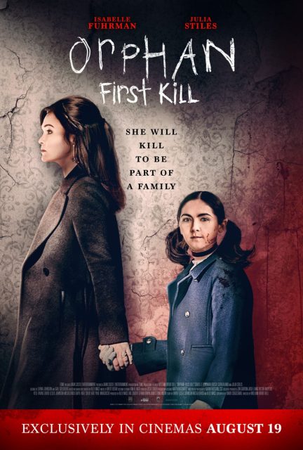 Esther 2 : les origines - Photos et affiches. 3 Affiche Poster de Esther 2 : les origines Orphan: First Kill avec Isabelle Fuhrman et Julia Stiles 2022