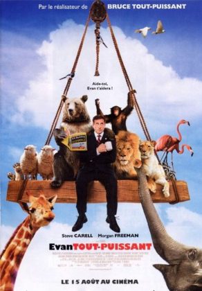 Affiche Poster de Evan tout-puissant Almighty avec Steve Carell et Morgan Freeman 2007