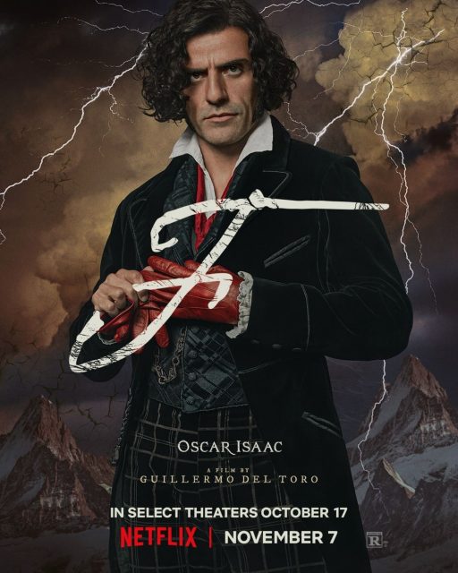 Frankenstein (2025) - Photos et affiches. 8 Affiche Poster de Frankenstein avec Oscar Isaac 2025